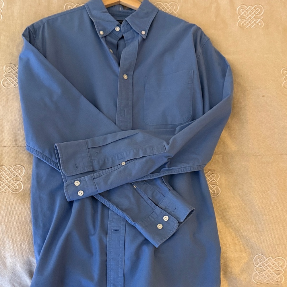 Banana Republic Men's Deep Blue Casual Shirt